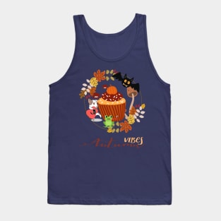 Autumn vibes with animals Tank Top